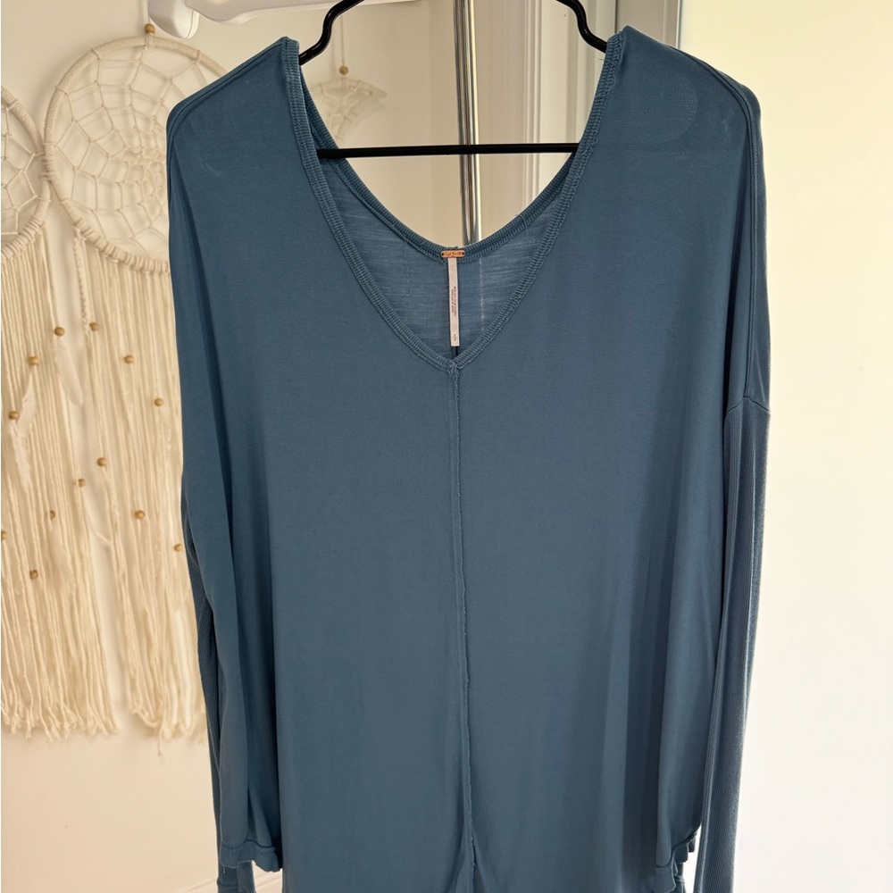 Blue oversized shirt